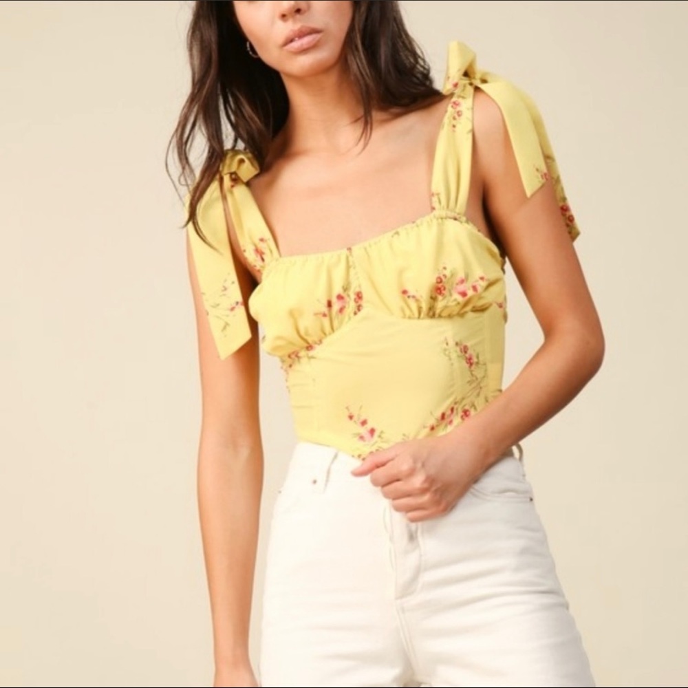 REVOLVE Line & Dot Top NWT